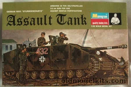 Monogram 1/32 German WWII Sturmgeschuetz IV L/48 Assault Tank, 6861 plastic model kit